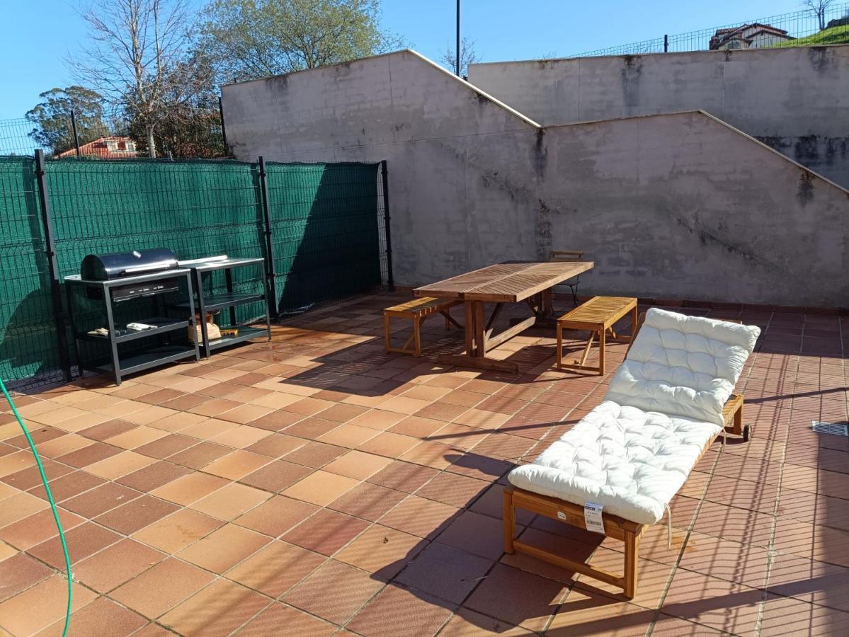 Apartamento Con Terraza Comillas Exterior foto